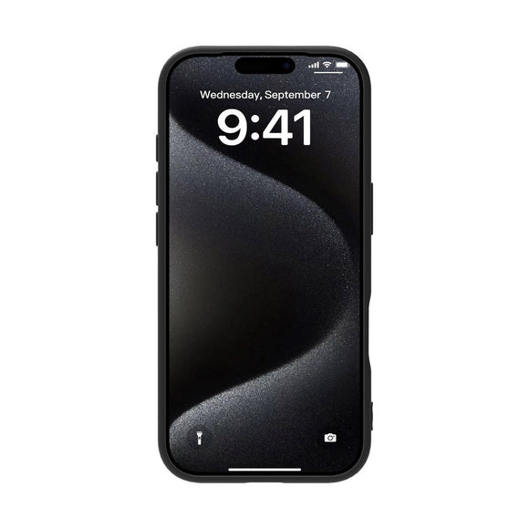 eSTUFF iPhone 17 INFINITE VIENNA Fleksibelt Plastik Cover - 100% Genbrugsplastik - Sort