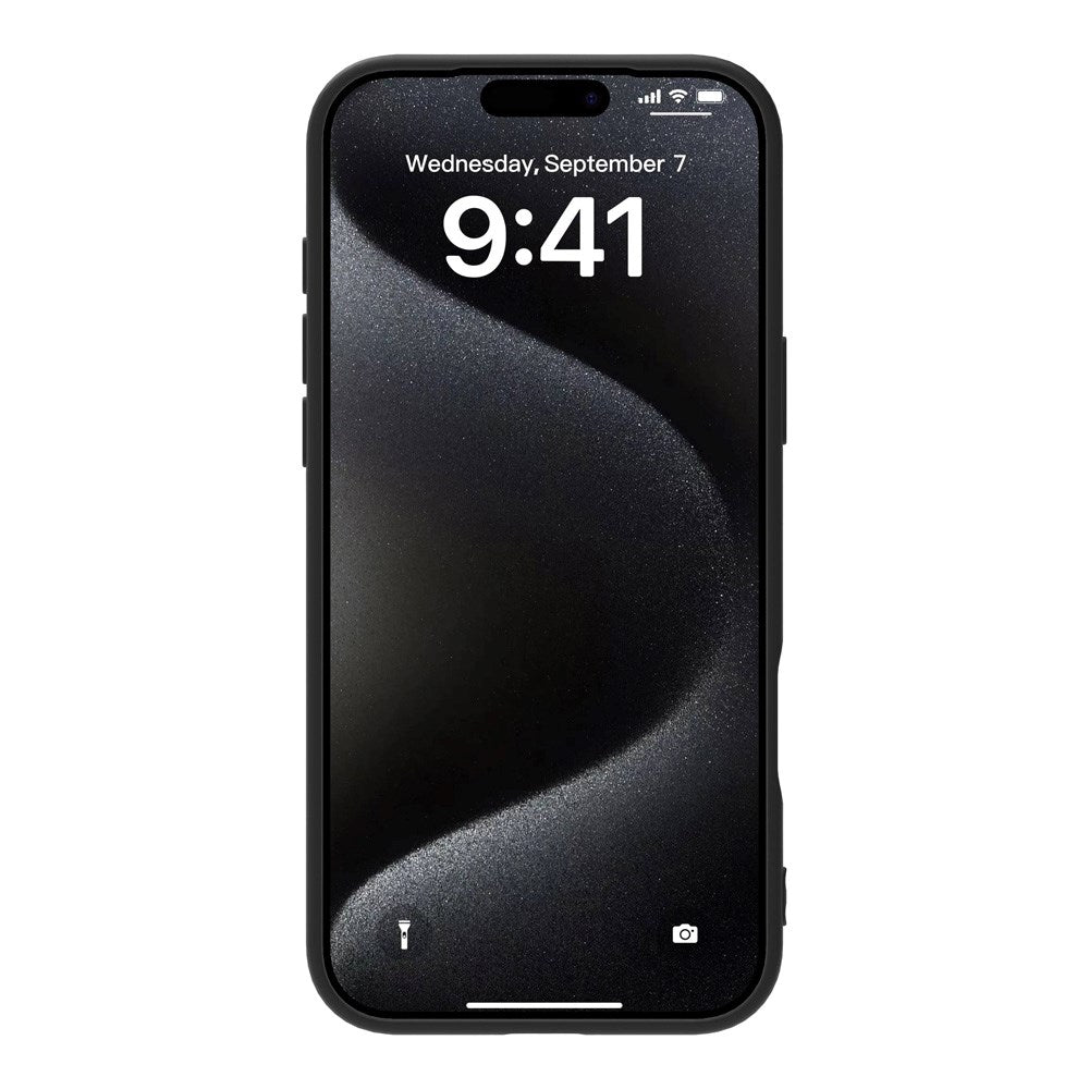 eSTUFF iPhone 17 Pro Max INFINITE VIENNA Fleksibelt Plastik Cover - 100% Genbrugsplastik - Sort