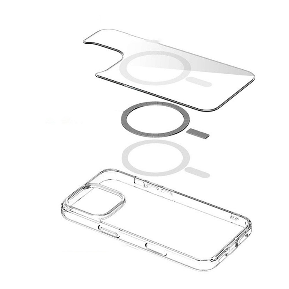 eSTUFF iPhone 16 Pro INFINITE OSLO Hybrid Plastik Cover - MagSafe Kompatibel - Gennemsigtig