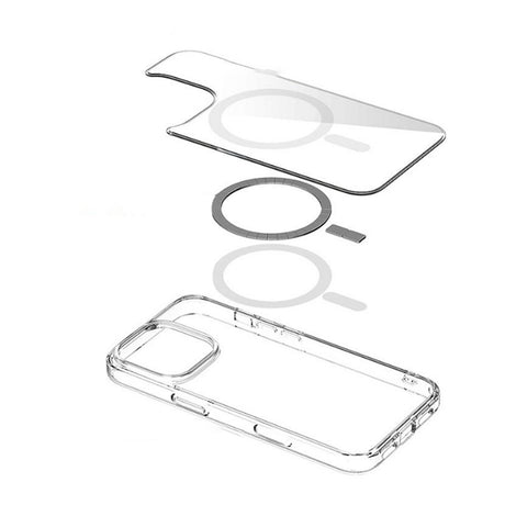 eSTUFF iPhone 16 Pro INFINITE OSLO Hybrid Plastik Cover - MagSafe Kompatibel - Gennemsigtig
