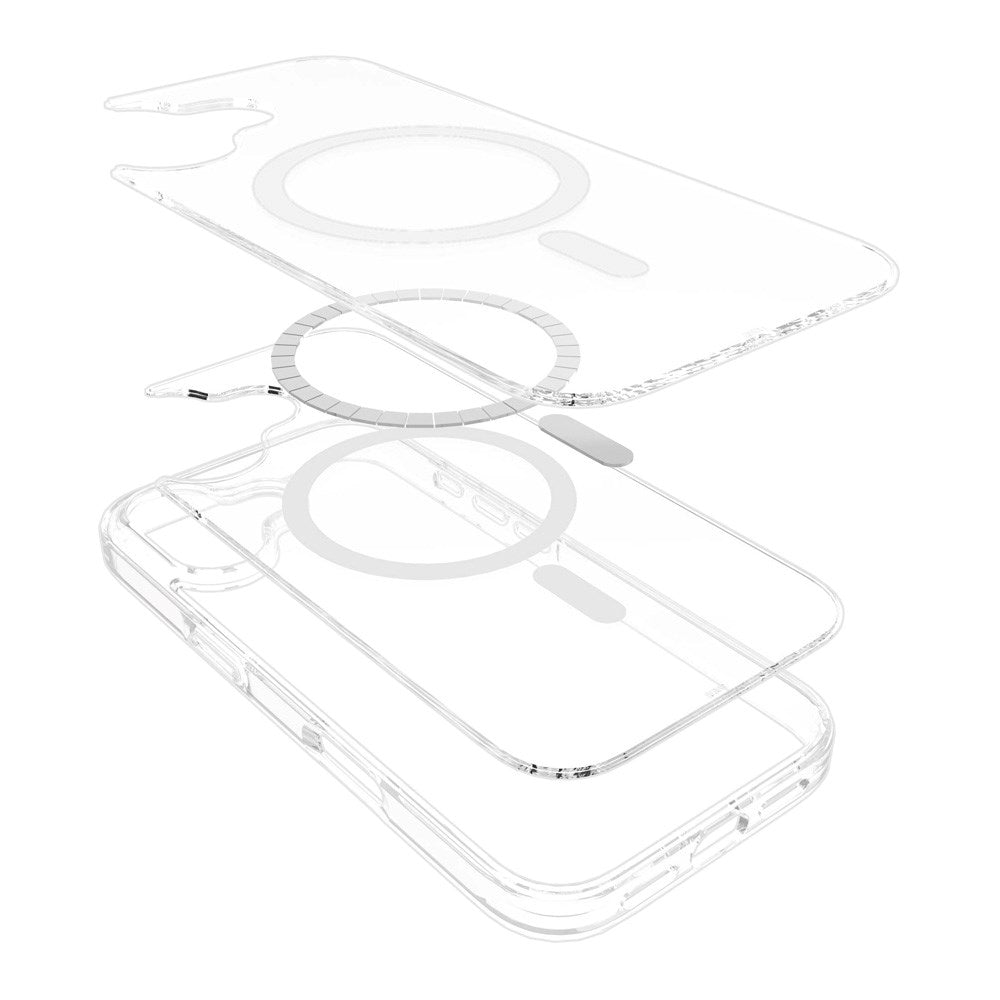 eSTUFF iPhone 17 INFINITE OSLO Hybrid Plastik Cover - MagSafe Kompatibel - Gennemsigtig
