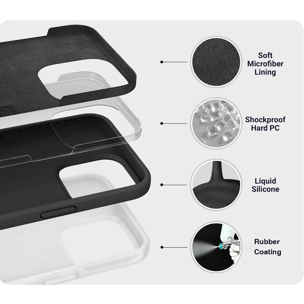 eSTUFF iPhone 17 Pro INFINITE ROME Cover - Genbrugsmaterialer - Sort