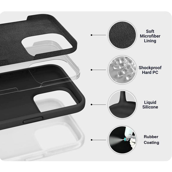 eSTUFF iPhone 17 Pro INFINITE ROME Cover - Genbrugsmaterialer - Sort