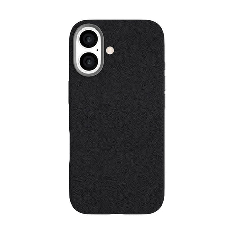 eSTUFF iPhone 17 INFINITE VENICE Kunstlæderbetrukket Plastik Cover - MagSafe Kompatibel - Sort