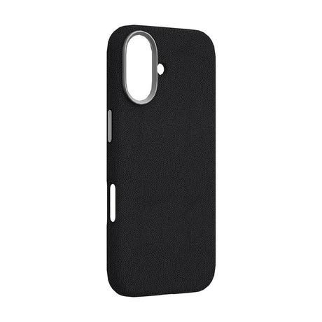 eSTUFF iPhone 17 INFINITE VENICE Kunstlæderbetrukket Plastik Cover - MagSafe Kompatibel - Sort
