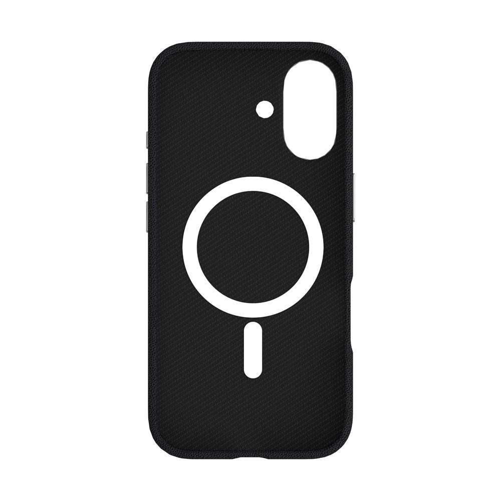 eSTUFF iPhone 17 INFINITE VENICE Kunstlæderbetrukket Plastik Cover - MagSafe Kompatibel - Sort