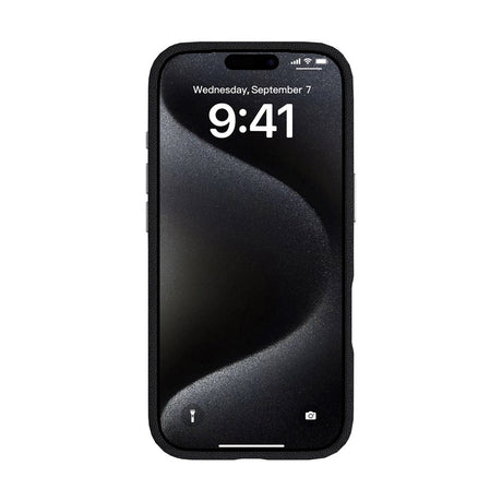 eSTUFF iPhone 17 Pro INFINITE VENICE Kunstlæderbetrukket Plastik Cover - MagSafe Kompatibel - Sort