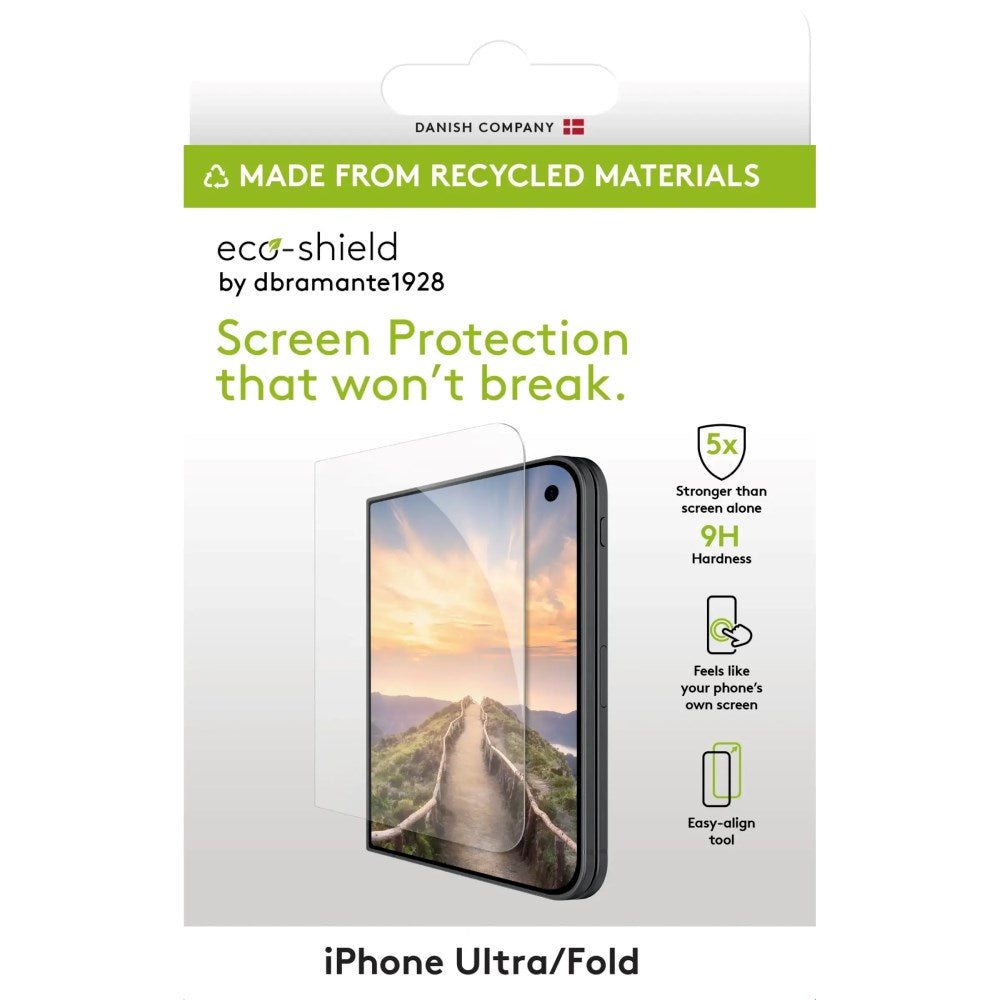 iPhone Duo dbramante1928 Eco-Shield PET Skærmbeskyttelse - Gennemsigtig
