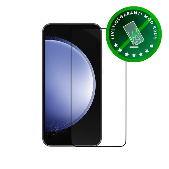 Samsung Galaxy S23 FE dbramante1928 Eco-Shield Skærmbeskyttelse m. Monteringsramme - Sort Kant