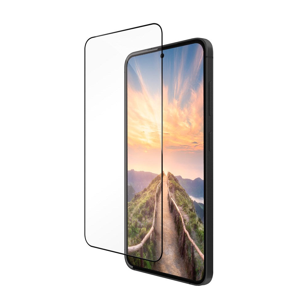 Samsung Galaxy S25 dbramante1928 Eco-Shield Skærmbeskyttelse m. Monteringsramme - Sort Kant