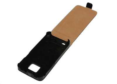Samsung Galaxy S2 Fashion Flip Cover - Sort