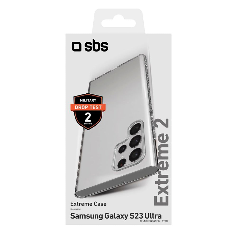 SBS Samsung Galaxy S23 Ultra Extreme X2 Cover - Gennemsigtig