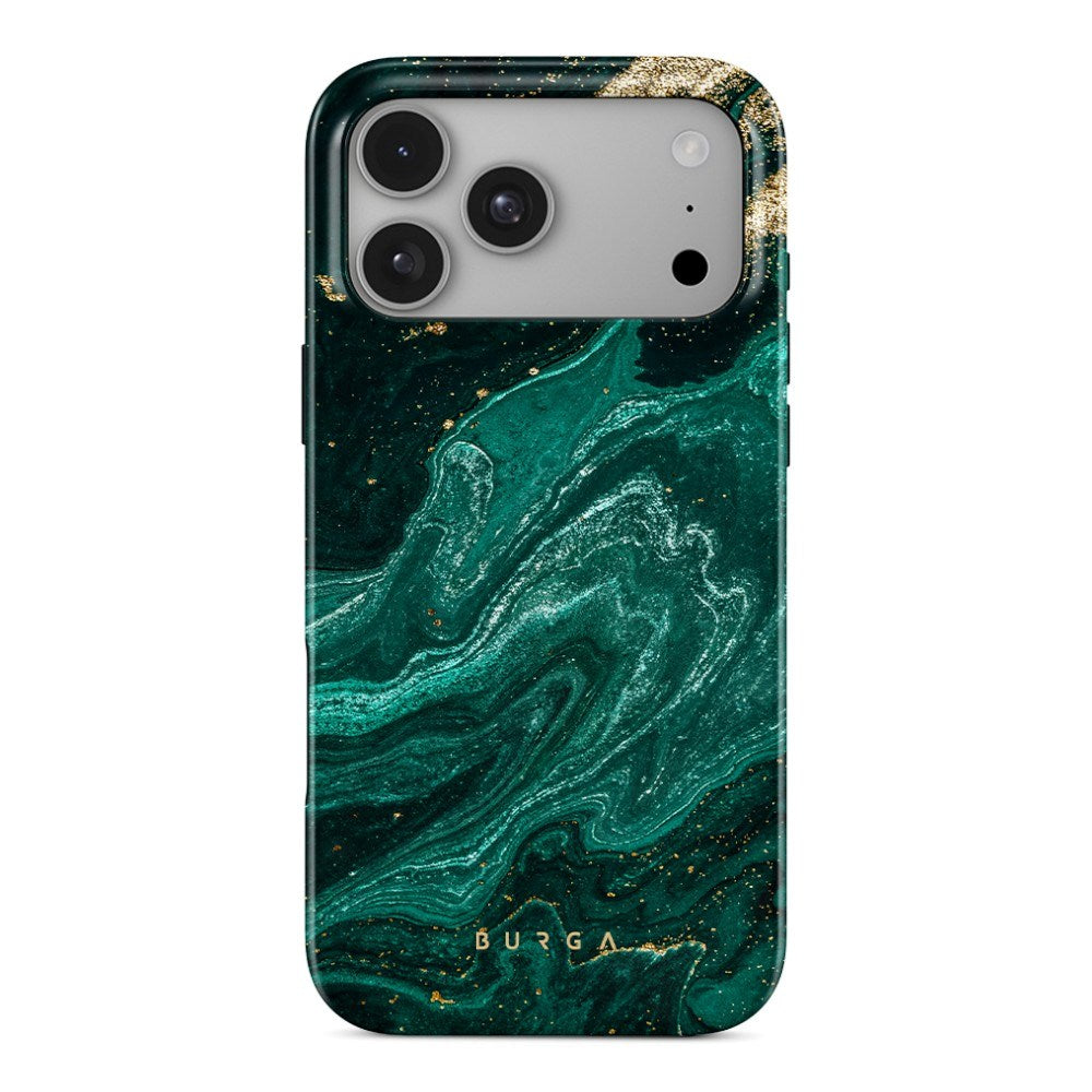 iPhone 18 Pro Burga Tough Fashion Case - MagSafe Kompatibel - Emerald Pool