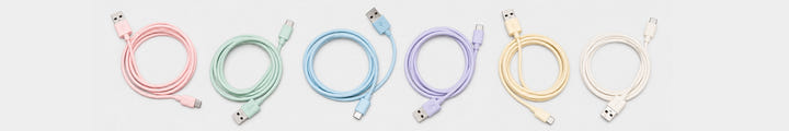 Banner for kategorien Farvede USB Kabler & Opladere