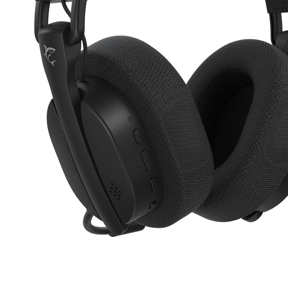White Shark FIRECREST Trådløs Over-Ear Gaming Headset - Sort