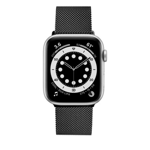 Apple Watch (42/44/SE/45/49mm) Fixed Mesh Rem - Sort