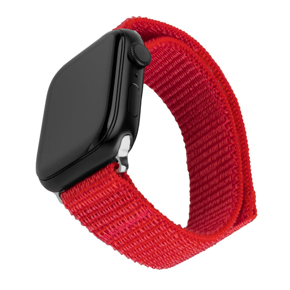 Apple Watch (38/40/SE/41/42mm) Fixed Nylon Rem - Rød