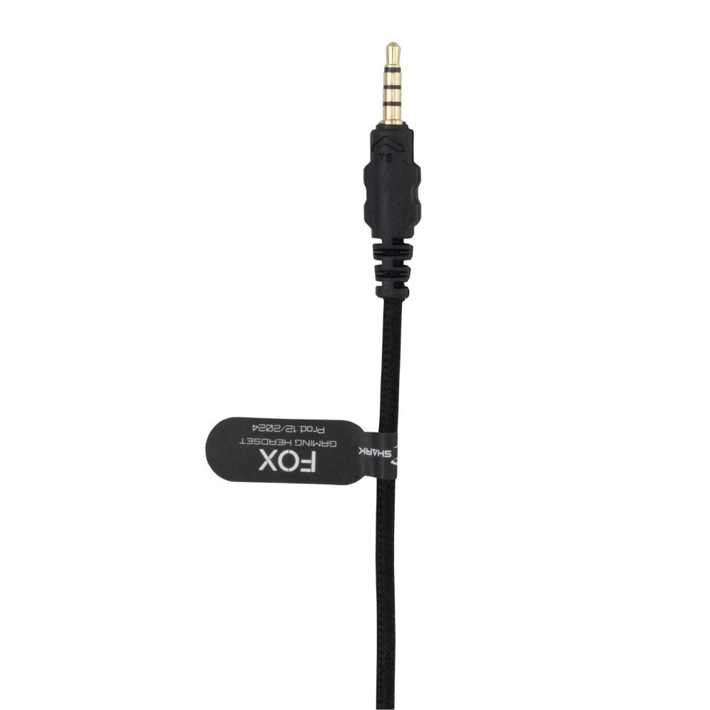 White Shark FOX Over-Ear Gaming Headset - Sort