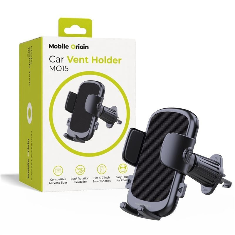 Mobilholder til Bil Mobile Origin - Ventilationsanlæg - Sort