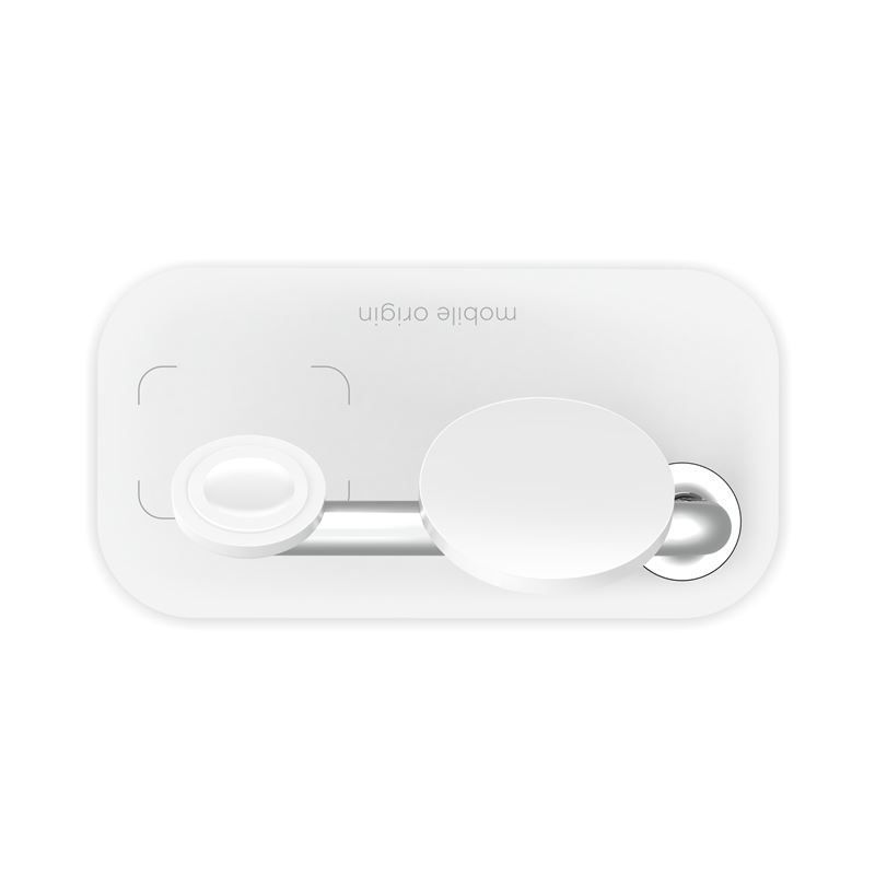 Mobile Origin 3-i-1 Trådløs Oplader - Hvid