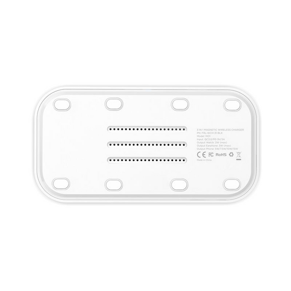 Mobile Origin 3-i-1 Trådløs Oplader - Hvid