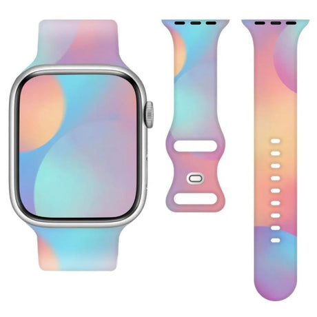 Universal Smartwatch (20mm) Telcon Silikone Rem - Regnbue