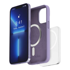 iPhone 14 Pro PURO ICON MAG Silikone Cover - MagSafe Kompatibel - Lilla