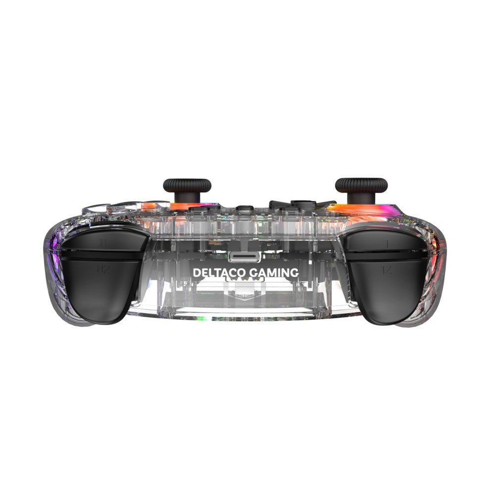 Deltaco Trådløs Gaming Controller til Nintendo Switch 2 - Gennemsigtig