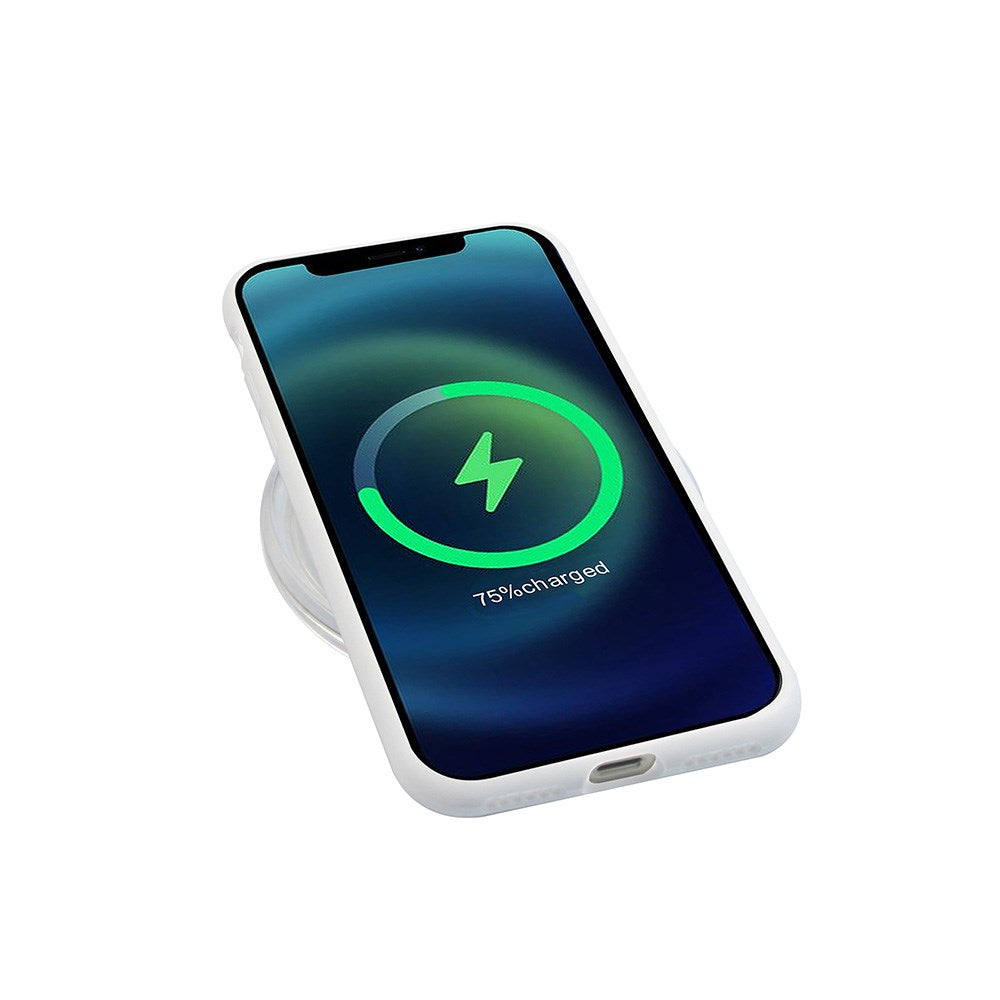 GreenMind iPhone X / XS Foret Silikone Cover - Hvid