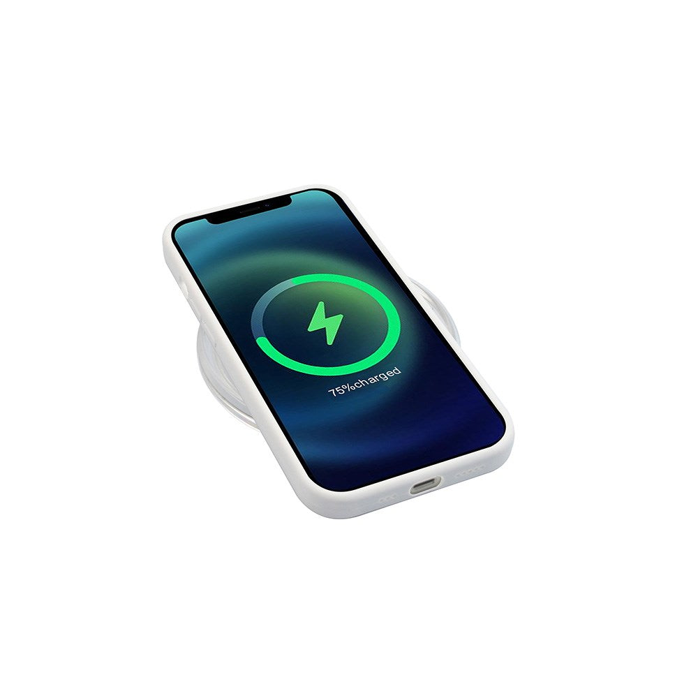 GreenMind iPhone 12 Mini Foret Silikone Cover - Hvid