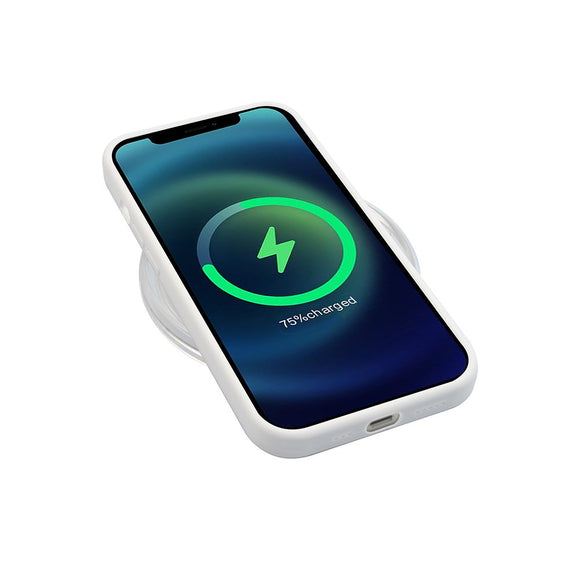 GreenMind iPhone 14 Foret Silikone Cover - Hvid