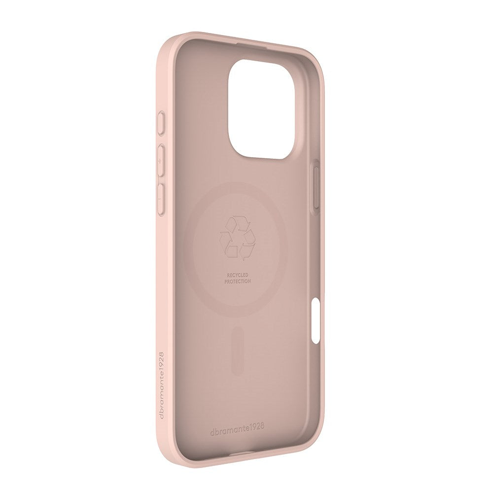 dbramante1928 iPhone 16 Pro Max Greenland Pro Cover - 100% Genbrugsplast - MagSafe Kompatibel - Pink Sand