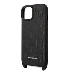 Karl Lagerfeld iPhone 14 Hybrid Cover m. Strop - Sort