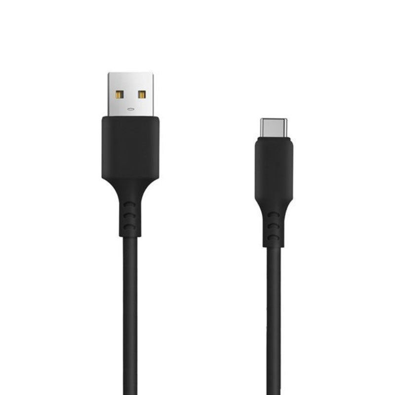 Setty USB-A til USB-C Kabel 2A - 1m - Sort