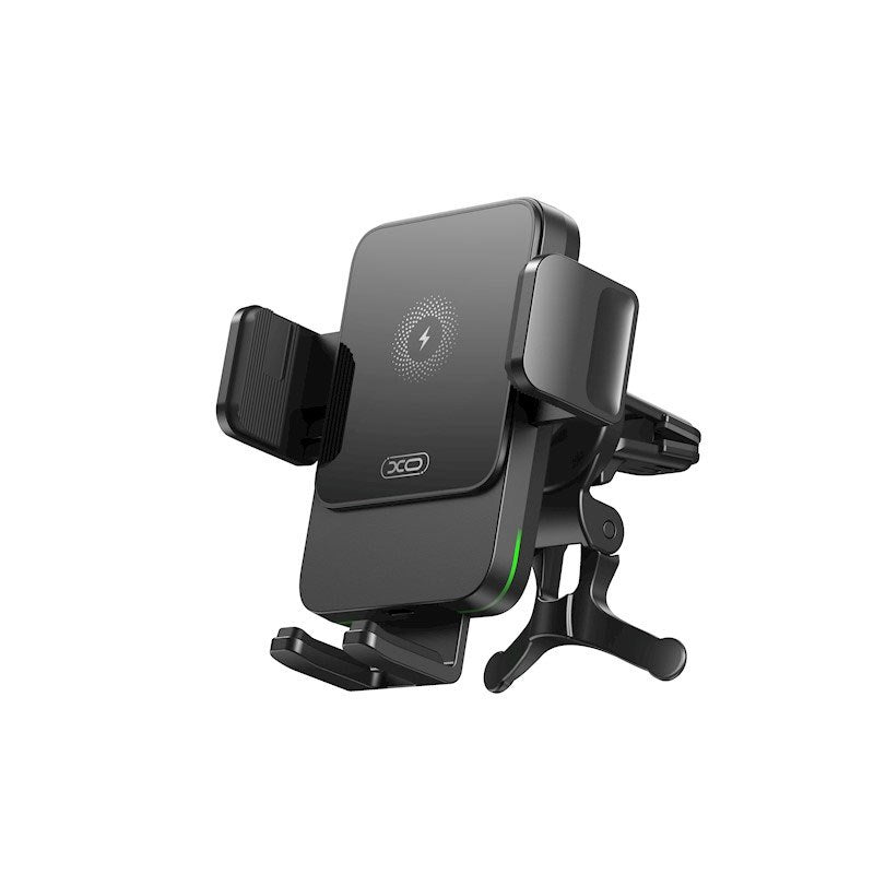 XO WX041 Mobilholder til Bil m. 15W Trådløs Opladning - Sort
