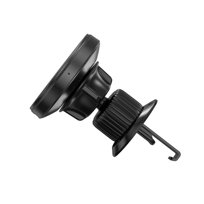 XO CX025 Magnetisk Mobilholder til Bil til Ventilation - 15W Trådløs Opladning - MagSafe Kompatibel - Sort