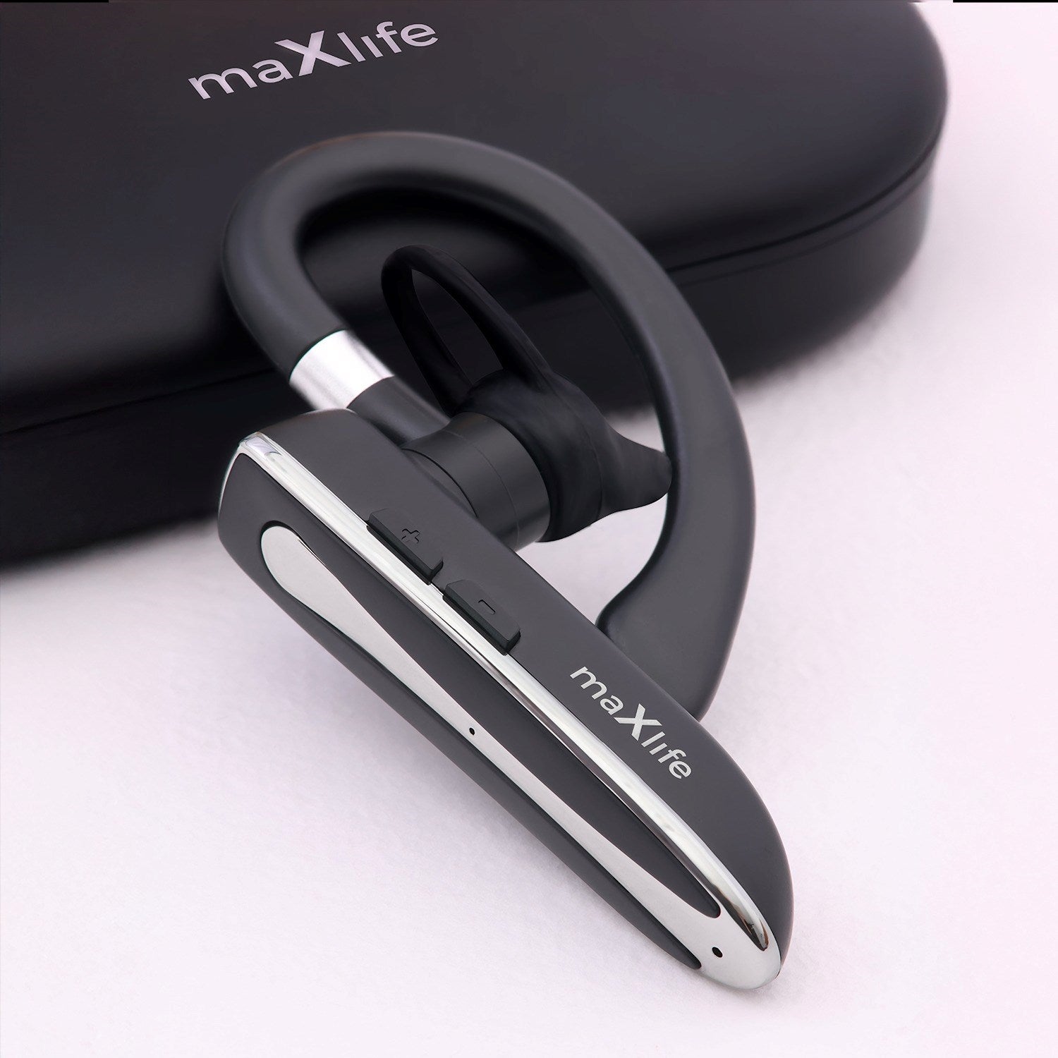 Maxlife MXBH-01 Bluetooth Headset m. Opladningsetui - Sort