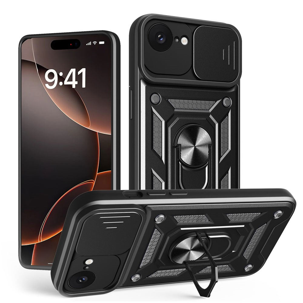 iPhone 17e / 16e TFO Defender Slide Cover - Sort