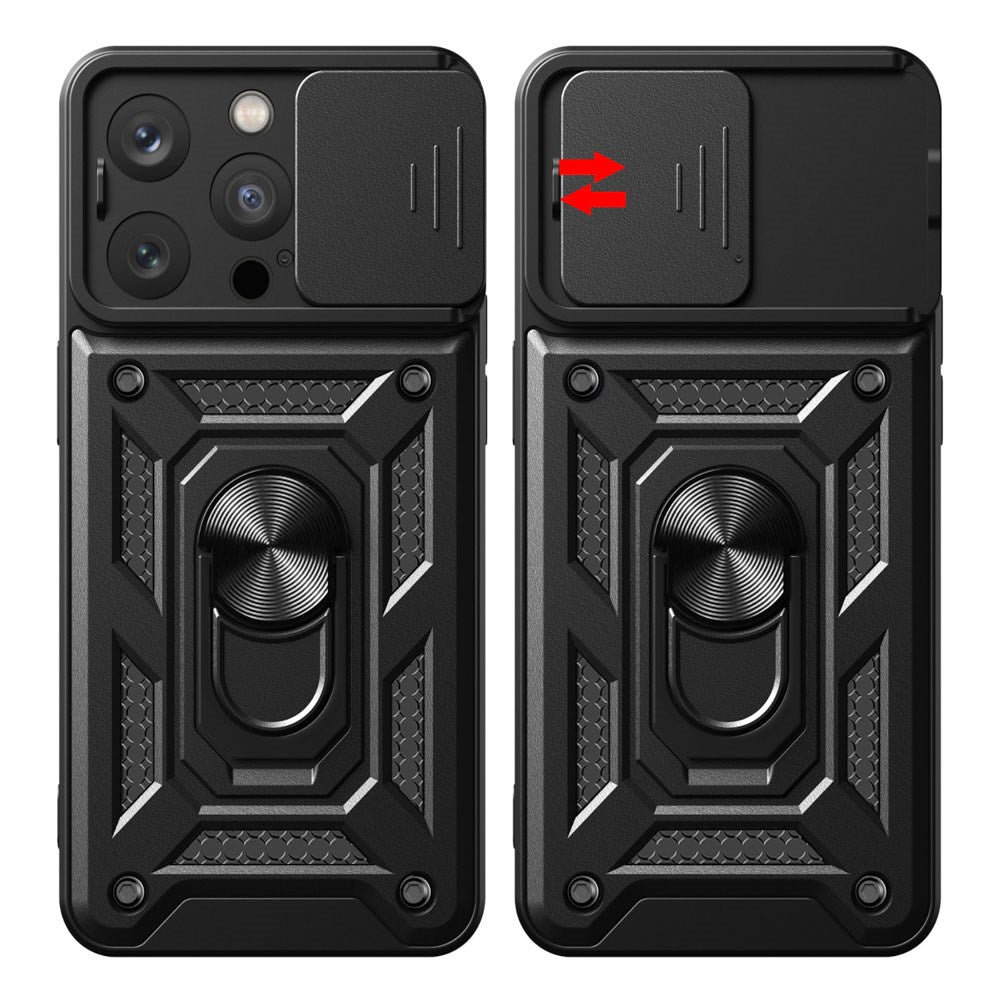 iPhone 17e / 16e TFO Defender Slide Cover - Sort