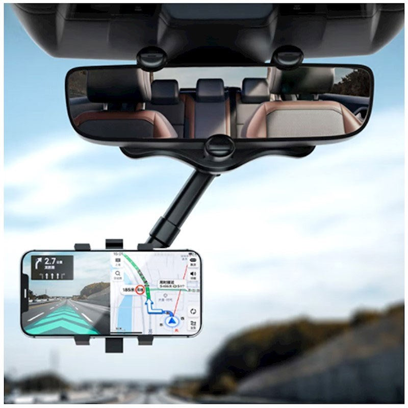 XO C115 Mobilholder til Bil - Montering på Bakspejl - Sort