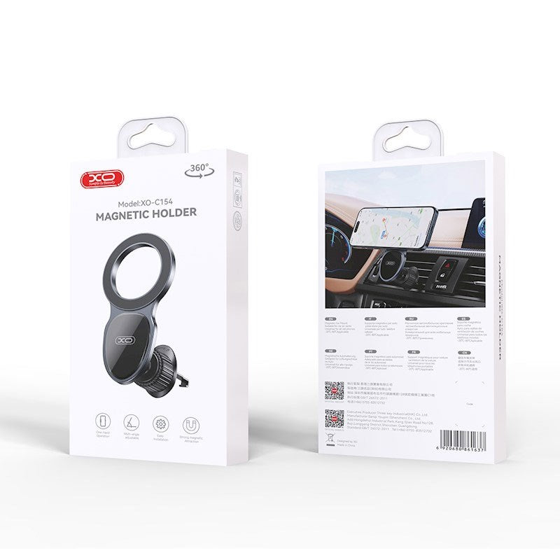 XO 154 Mobilholder til Bil - Magnetisk - Sort