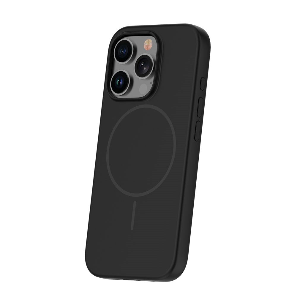 iPhone 15 Pro Silicone Thin Cover - MagSafe Kompatibel - Sort
