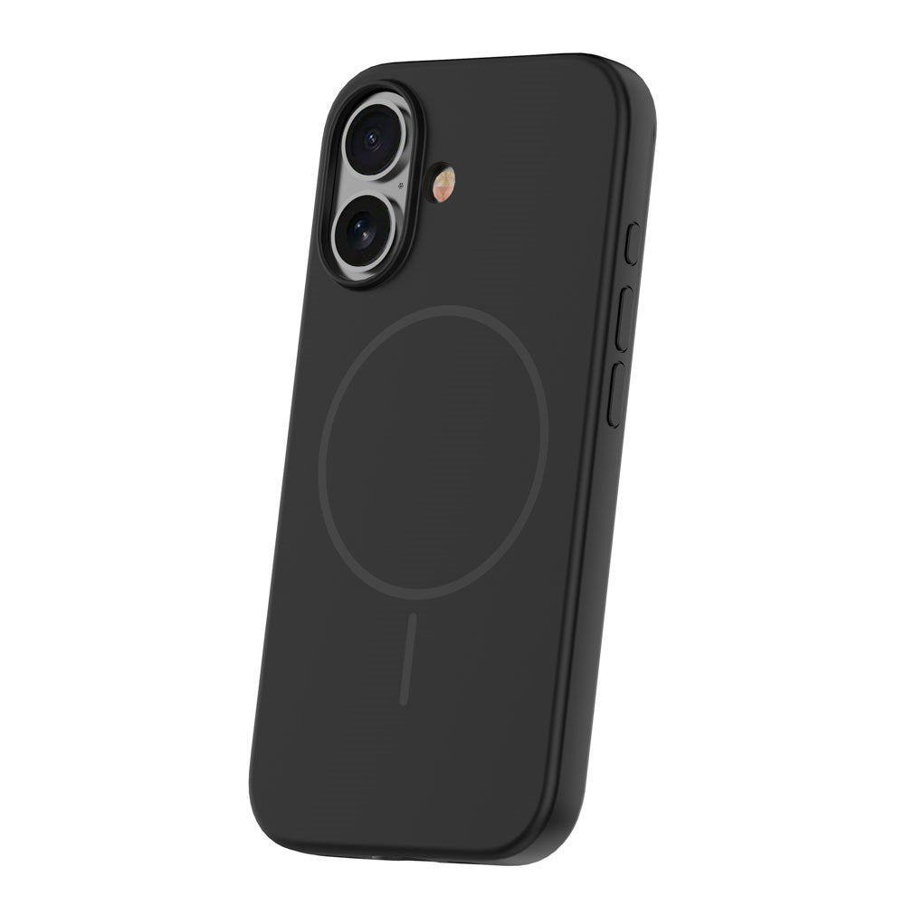 iPhone 16 Plus Silicone Thin Cover - MagSafe Kompatibel - Sort