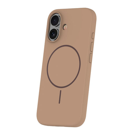 iPhone 16 Silicone Thin Cover - MagSafe Kompatibel - Brun