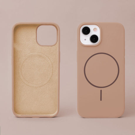 iPhone 16 Silicone Thin Cover - MagSafe Kompatibel - Brun
