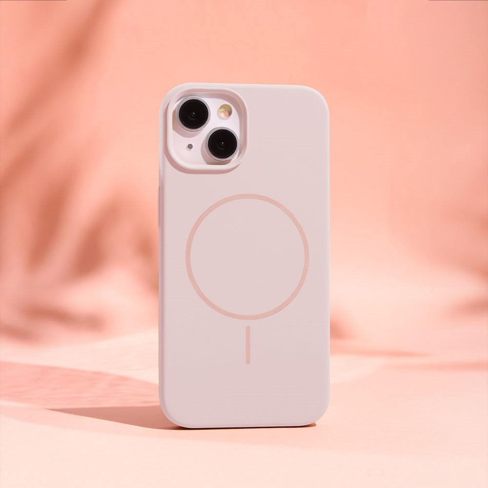 iPhone 14 Pro Silicone Thin Cover - MagSafe Kompatibel - Lyserød