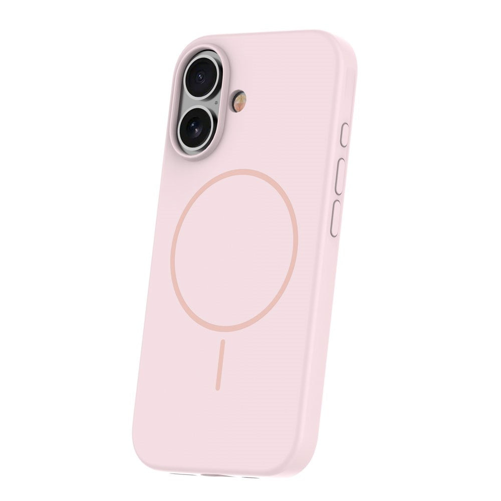 iPhone 16 Silicone Thin Cover - MagSafe Kompatibel - Lyserød