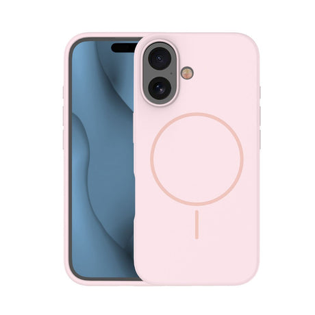 iPhone 16 Silicone Thin Cover - MagSafe Kompatibel - Lyserød
