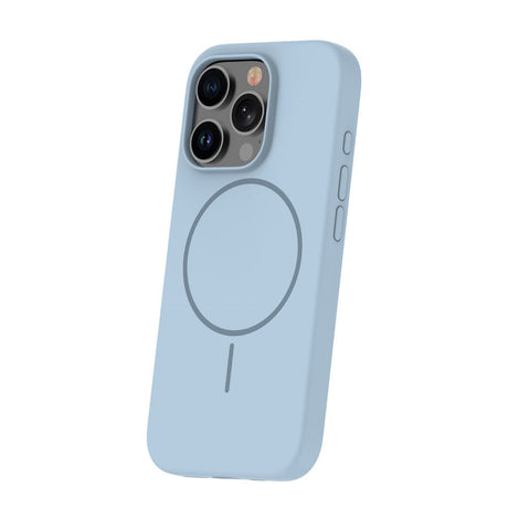 iPhone 15 Pro Max Silicone Thin Cover - MagSafe Kompatibel - Lyseblå