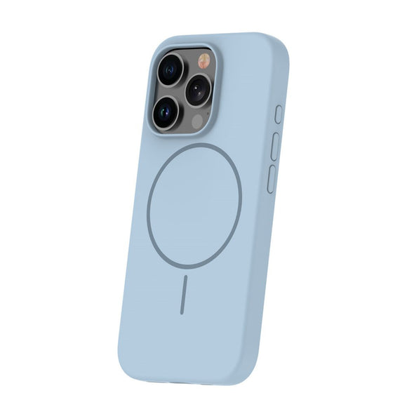 iPhone 16 Pro Max Silicone Thin Cover - MagSafe Kompatibel - Lyseblå